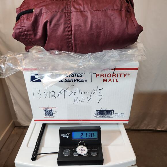 AMERICAN RAG Burgundy Red Hooded Parka Pockets Faux Fur Winter Womens Small S - Picture 12 of 12